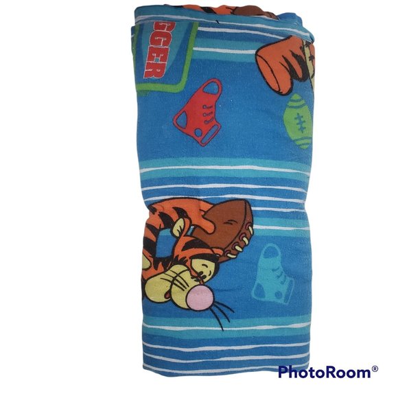 Tigger Twin Flat Sheet Cutter Disney All Cotton for Bedding or Crafts - Picture 4 of 5